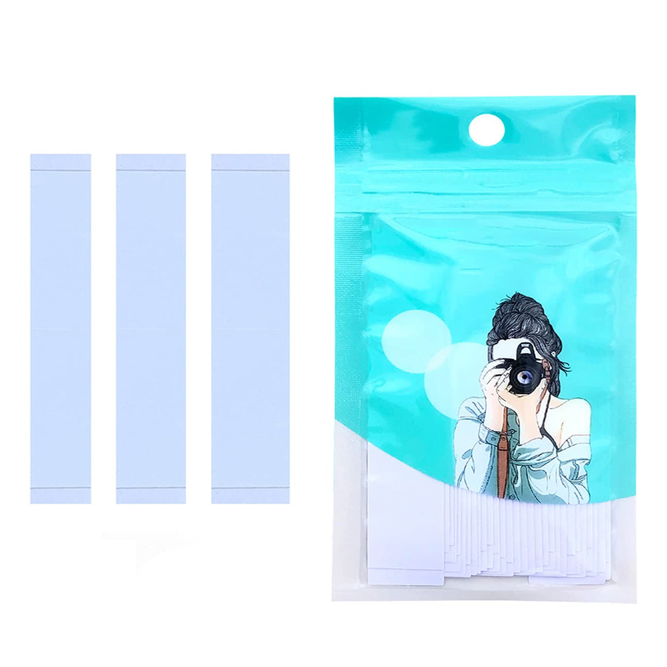 FSYEEL 108PCS Strong Clear Double Sided Fashion Tape for Clothes - Invisible Body Adhesive for All Skin Tones & Fabrics - Secures Necklines, Scarves, Straps - Perfect for Dresses, Tops & Formal Wear