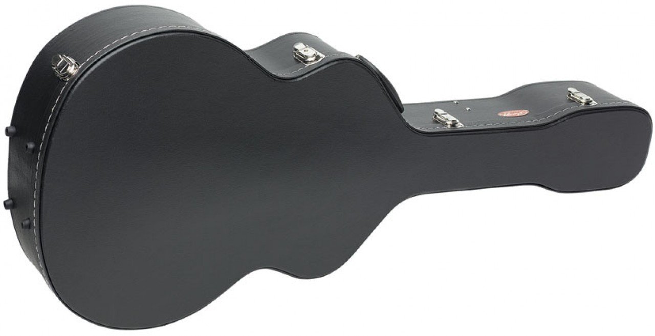 Stagg GEC-J Economy Jumbo Guitar Hard Case - Black | Durable Protection for Acoustic & Electric Guitars | Perfect for Travel, Storage & Stage Performances