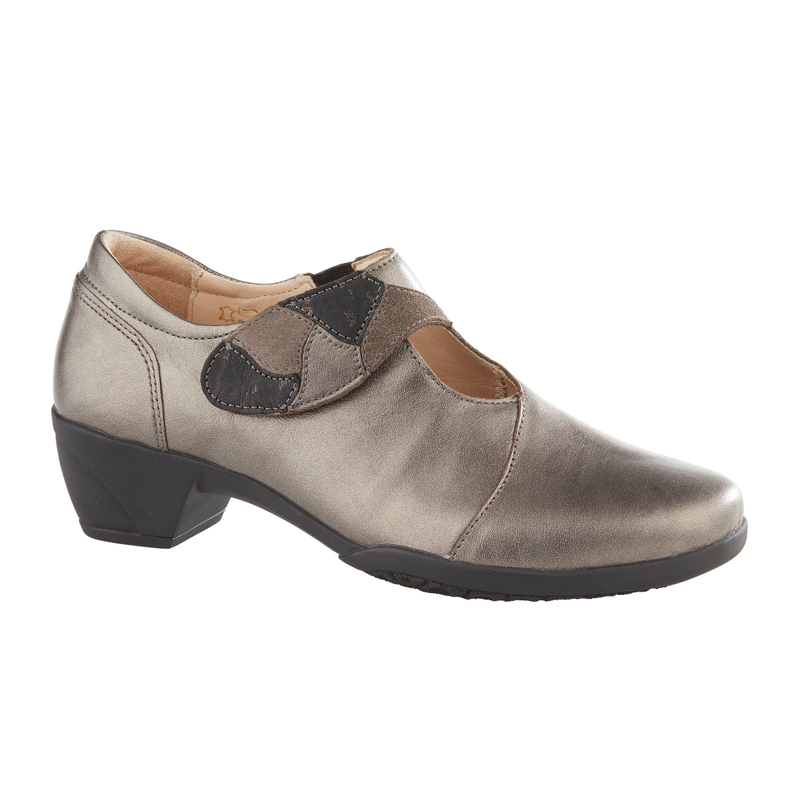 Fidelio Hallux Grace Women's Heeled Mary Jane Shoes - Comfortable & Stylish Basalt Color for Office, Party & Special Occasions