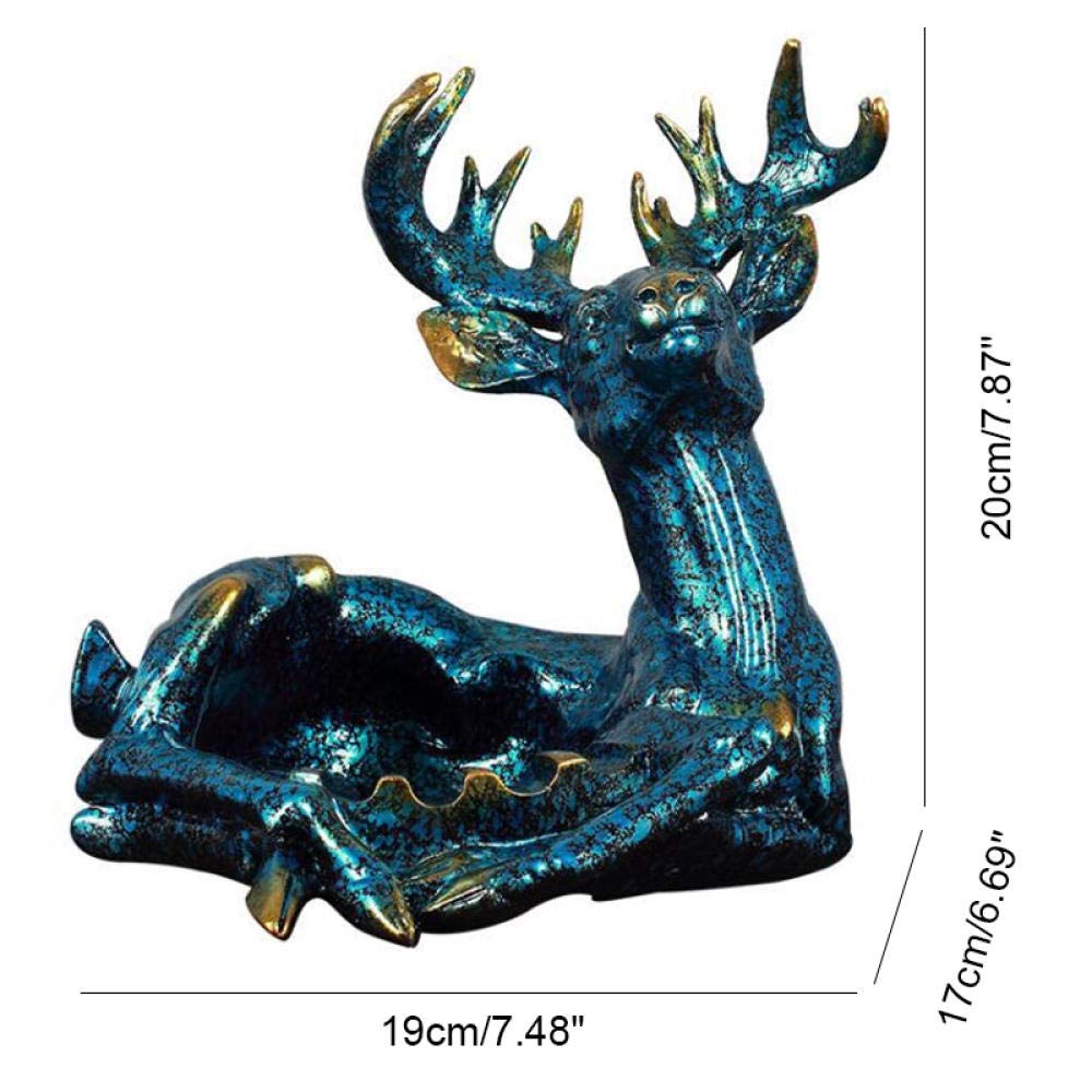 Resin Deer Sculpture Ashtray - Creative Home Decor, Desktop Figurine, Unique Gift for Smokers & Collectors (Perfect for Living Room, Office, or Man Cave)