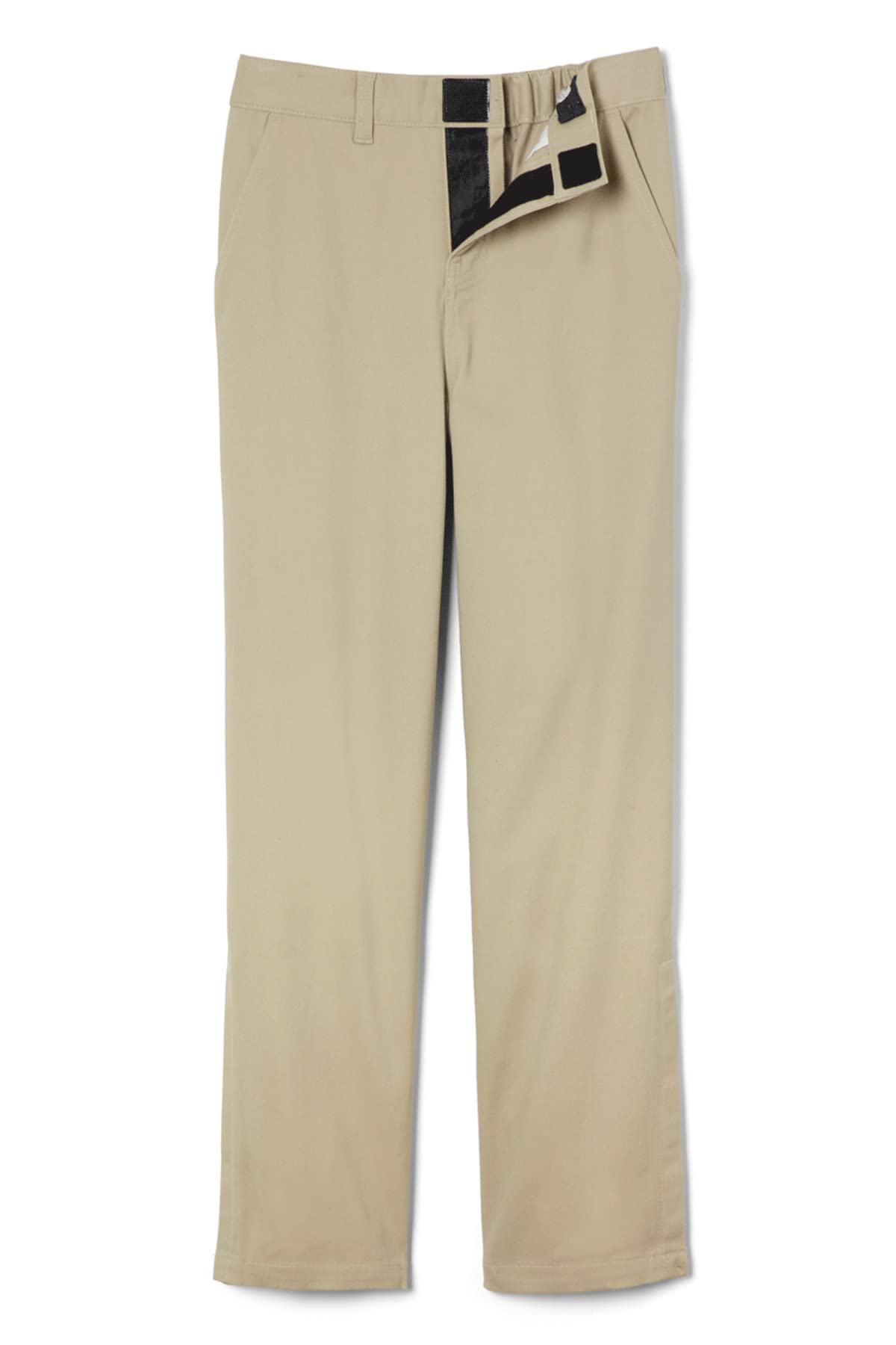 French Toast Boys' Adaptive Relaxed Fit Twill Pants with Hook & Loop Closure - Easy On/Off Pull-Apart Leg Openings for Kids with Special Needs - Comfortable School & Play Pants for Children with Disabilities
