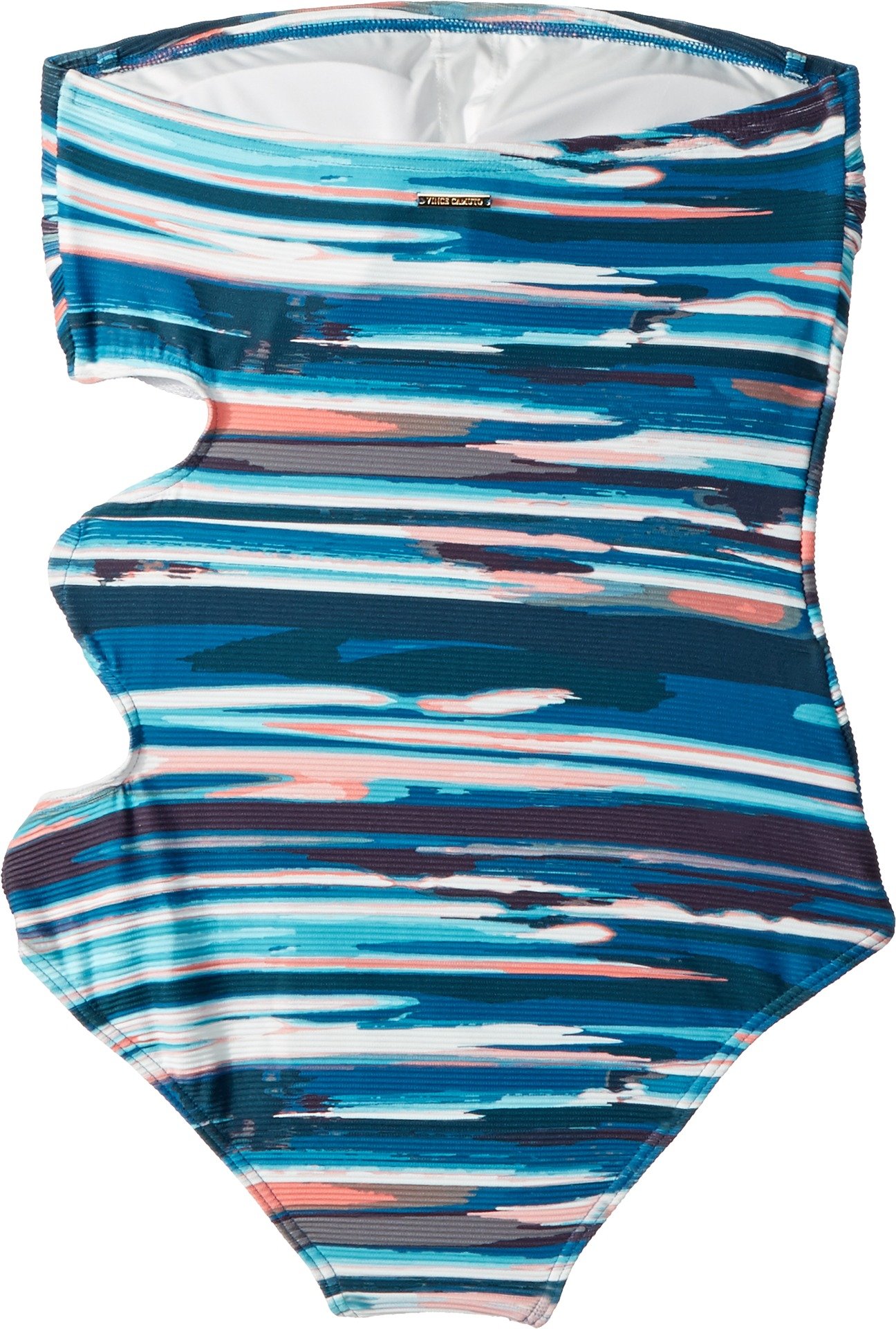 Vince Camuto Women's One Piece Swimsuit - Bandeau Ring Side Detail Bathing Suit for Beach, Pool & Vacation | Comfortable & Stylish Swimwear