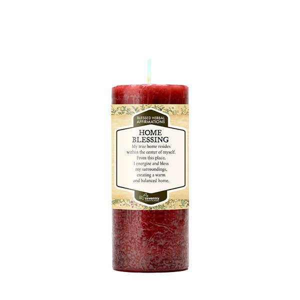 Home Blessing Affirmation Candle - Scented Soy Wax Candle for Positive Energy, Meditation & Relaxation - Perfect for Spiritual Healing, Yoga Sessions & Home Decor