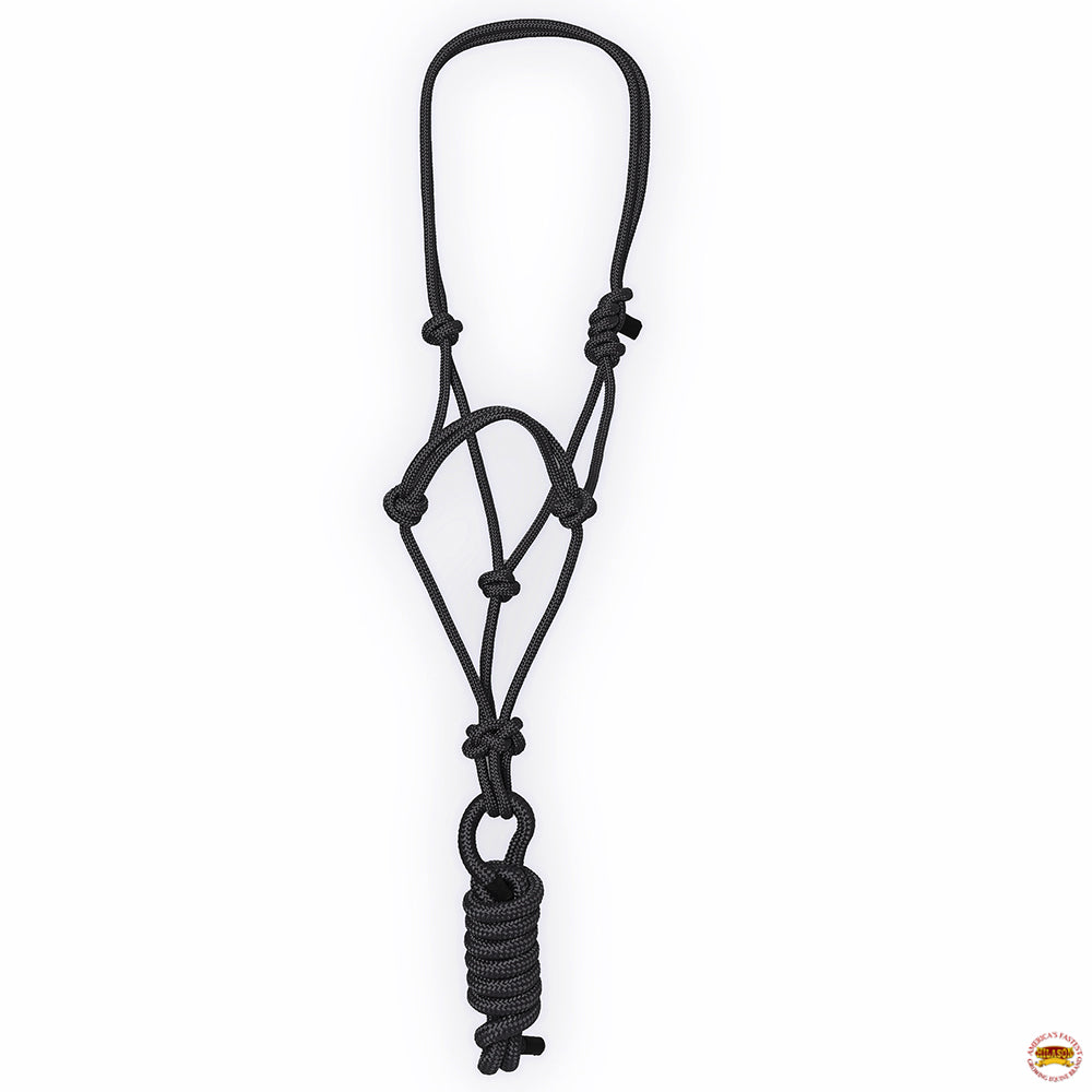 8 Ft Hilason Western Nylon Heavy Duty Horse Lead Rope Halter - Durable Multi-Colored Bridle for Training, Trail Riding & Ranch Work