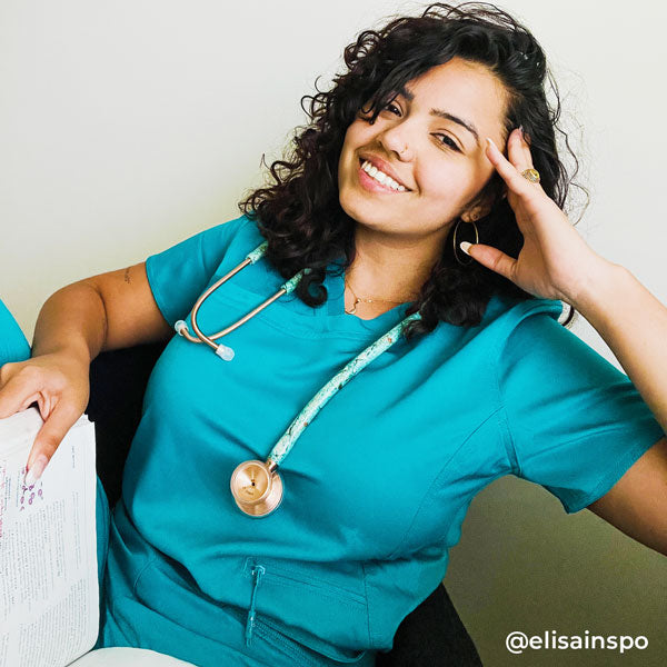 ProCardial® Titanium Cardiology Stethoscope - Turquoise & Rose Gold | Premium Medical Stethoscope for Doctors, Nurses & Healthcare Professionals | Ideal for Cardiac Exams, Patient Monitoring & Clinical Use