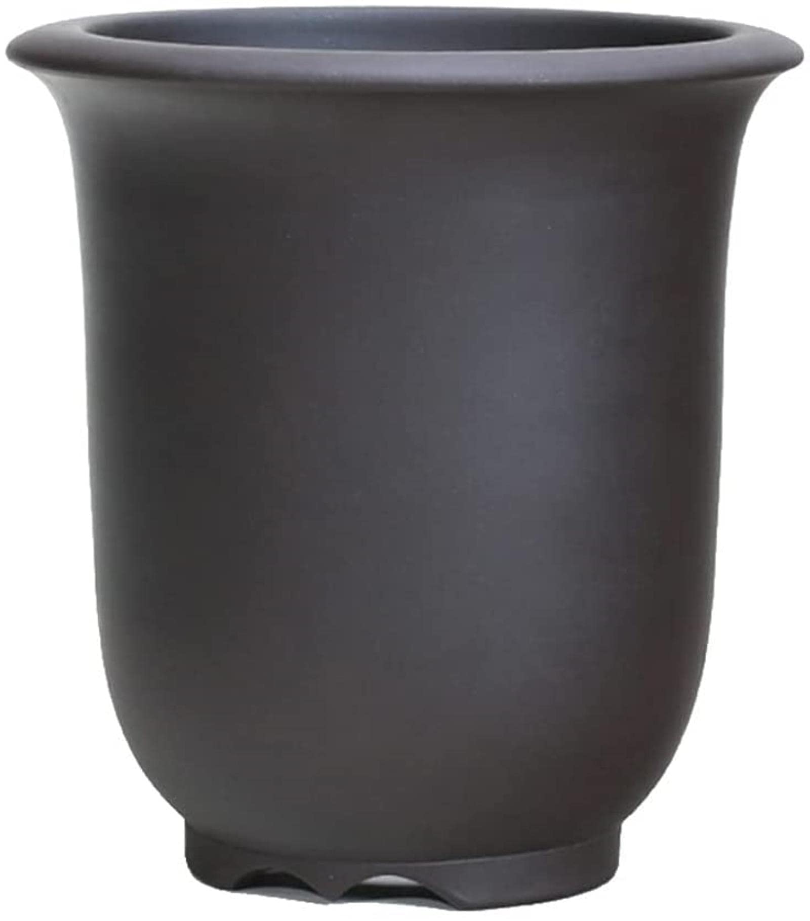 Premium Purple Clay Flower Pot - Round Office & Indoor Gardening Planter - Durable Outdoor Planting Pot (Plants Not Included) - Perfect for Home Decor, Office Desk, Balcony & Garden Use