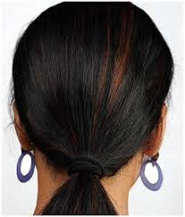 MANODHRUVA Textured Hair Rubber Bands for Women - 36 Pack Black Elastic Hair Ties for Thick & Thin Hair - Perfect for Ponytails, Braids, Buns & Everyday Hairstyles