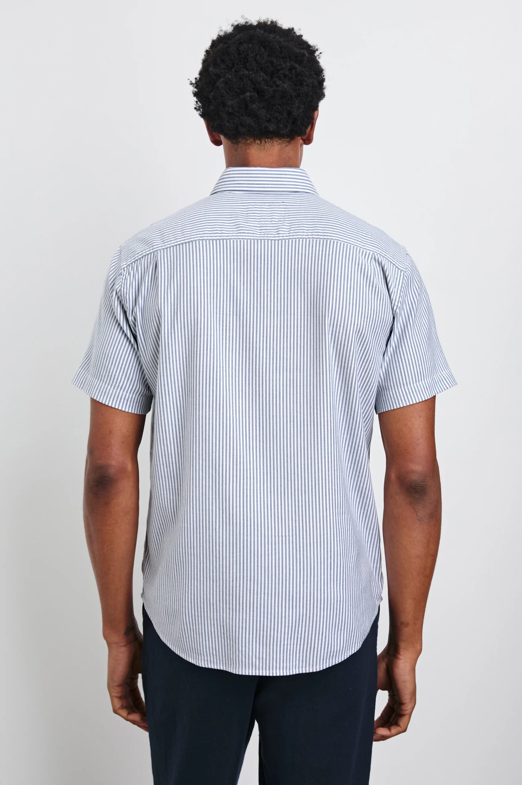 Kieren Blue & White Striped Shirt for Men | Casual Button Down Shirt | Perfect for Office, Date Night & Weekend Outings