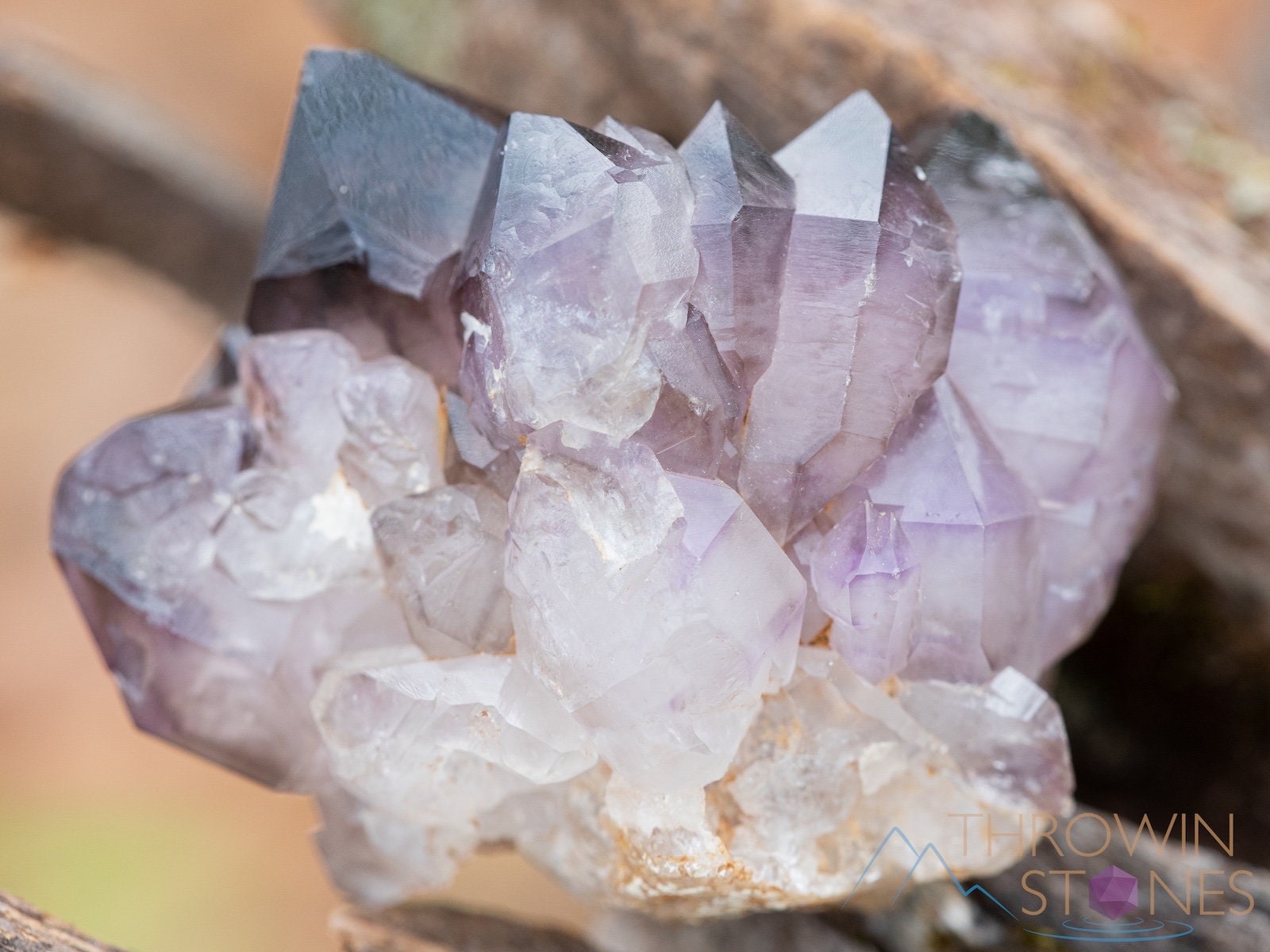 Natural Amethyst Smoky Quartz Raw Crystal Cluster - Healing Stone, February Birthstone, Unique Spiritual Gift for Women & Men, Home & Office Decor (39898) - Perfect for Meditation, Feng Shui & Energy Healing