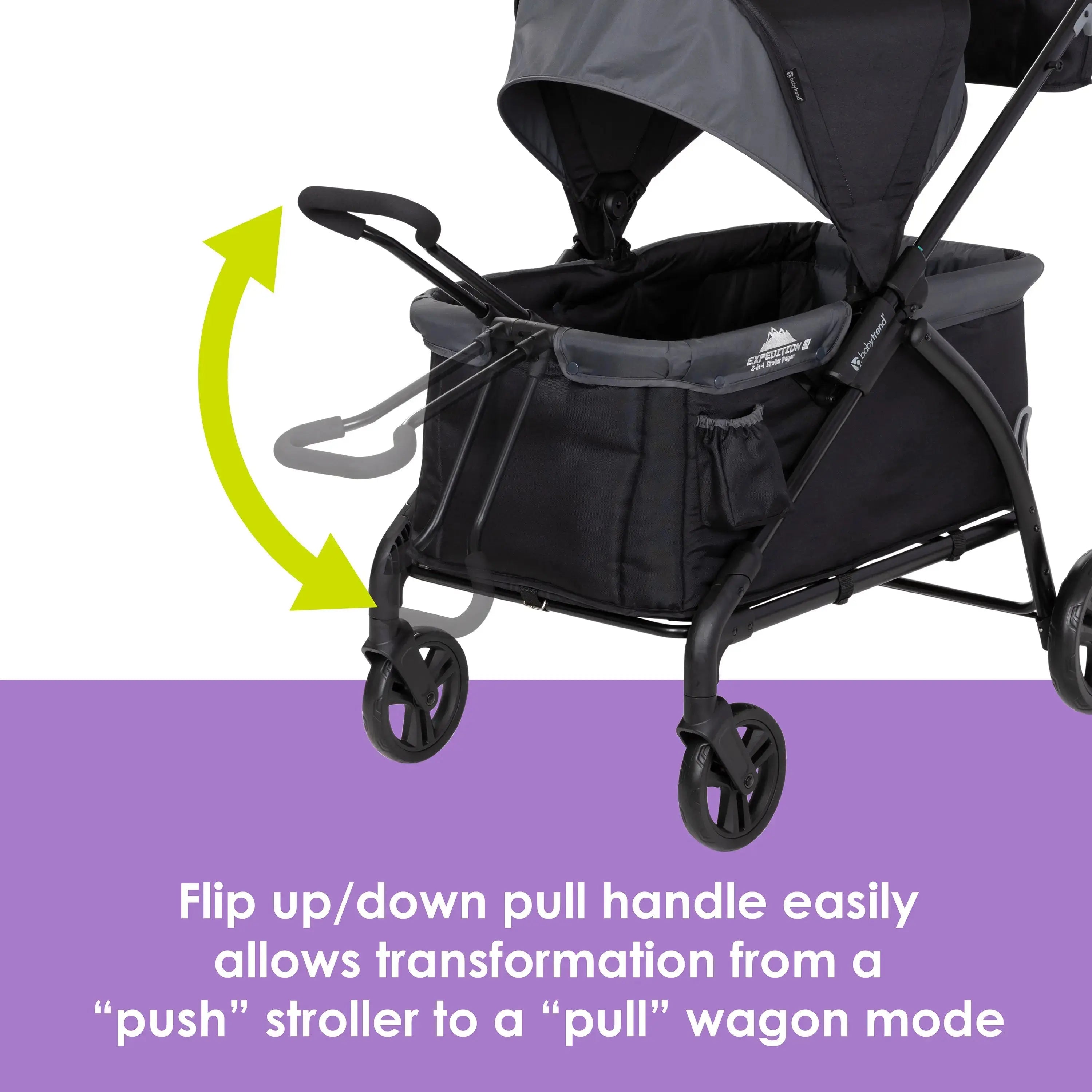Expedition® LTE 2-in-1 Stroller Wagon for Kids - All-Terrain Convertible Baby Stroller & Wagon Combo - Perfect for Outdoor Adventures, Beach Trips, and Family Outings