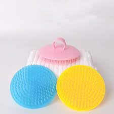 Soft Round Rubber Hair Comb for Women - Gentle Detangling, Small & Travel-Friendly (Pack of 3) | Perfect for Home, Travel & Salon Use