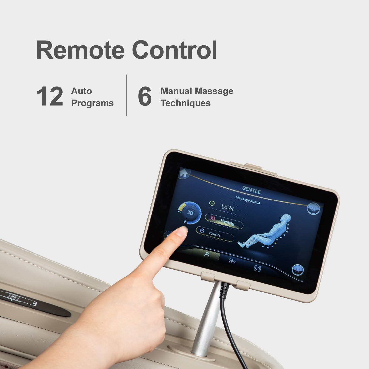 Osaki OS-3D Champ II Full Body Massage Chair - 3D SL-Track, Zero Gravity, Lumbar Heating, Touchscreen & Auto Body Scan - Black | Perfect for Home, Office & Relaxation | Bluetooth Speaker Included