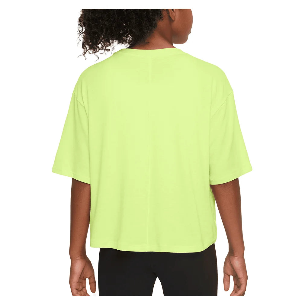 Girls' Relaxed Dri-FIT Short Sleeve T-Shirt - Moisture Wicking Activewear for Sports & Play - Perfect for Running, Yoga & Summer Outdoor Activities