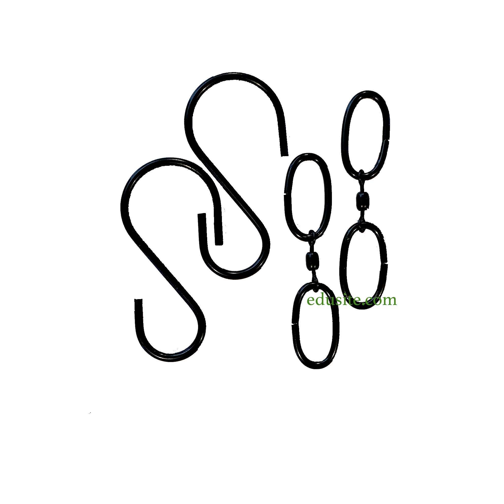 Swivel Plant Hooks with Hanging Basket Extensions - 2 Pack for Indoor & Outdoor Plants - Perfect for Balcony, Garden, and Home Decor