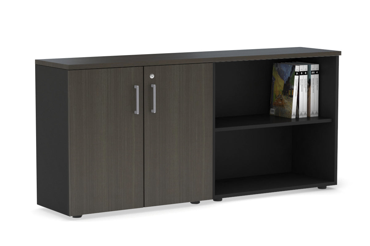 Small 2-Door Open Storage Cabinet with Shelves - 62.99