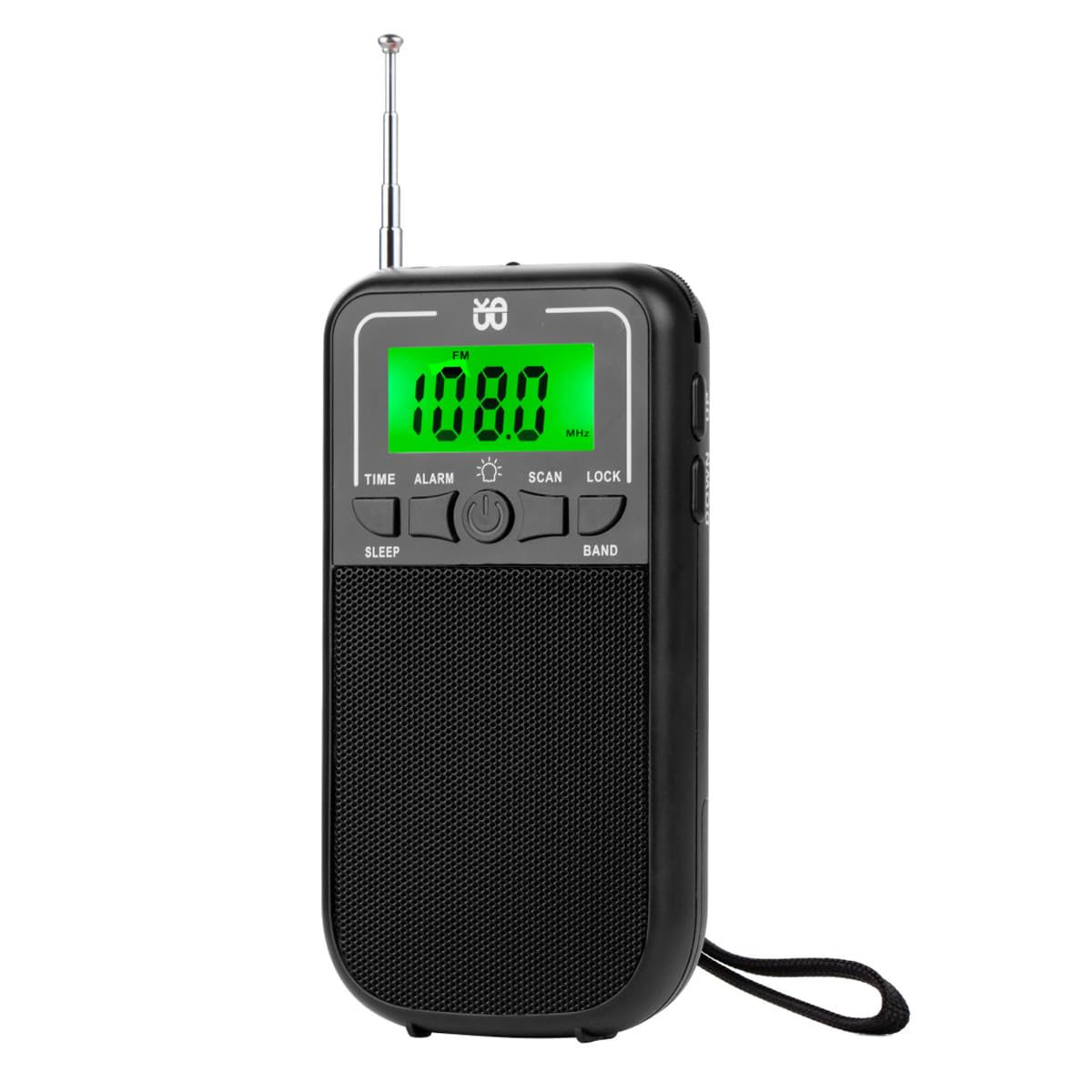 FYOBOT Portable AM/FM/SW Radio with LED Flashlight - Emergency Pocket Transistor Radio for Outdoor Camping, Hiking, Travel & Power Outages - Battery Operated Weather Radio for Survival Kits & Emergency Preparedness
