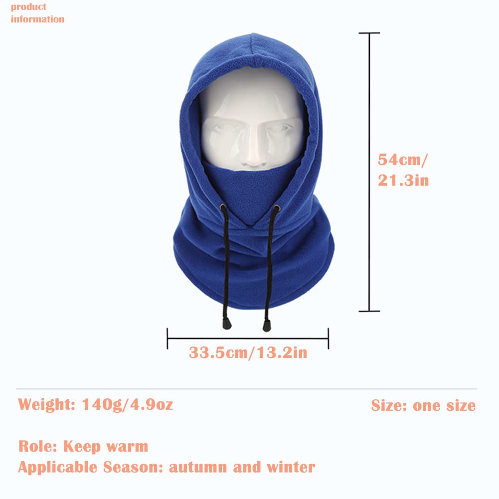 Windproof Fleece Balaclava Ski Mask - Cold Weather Face Cover for Motorcycle, Snowboarding & Winter Sports - Warm Hood for Outdoor Activities