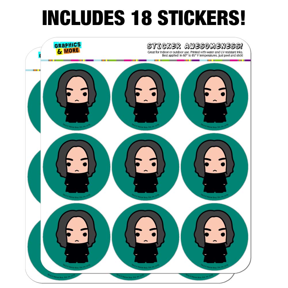 Harry Potter Snape Cute Chibi Stickers - 50PCS Planner Calendar Scrapbooking Decorative Stickers for Journaling, DIY Crafts, and Gift Wrapping (Harry Potter Collection)