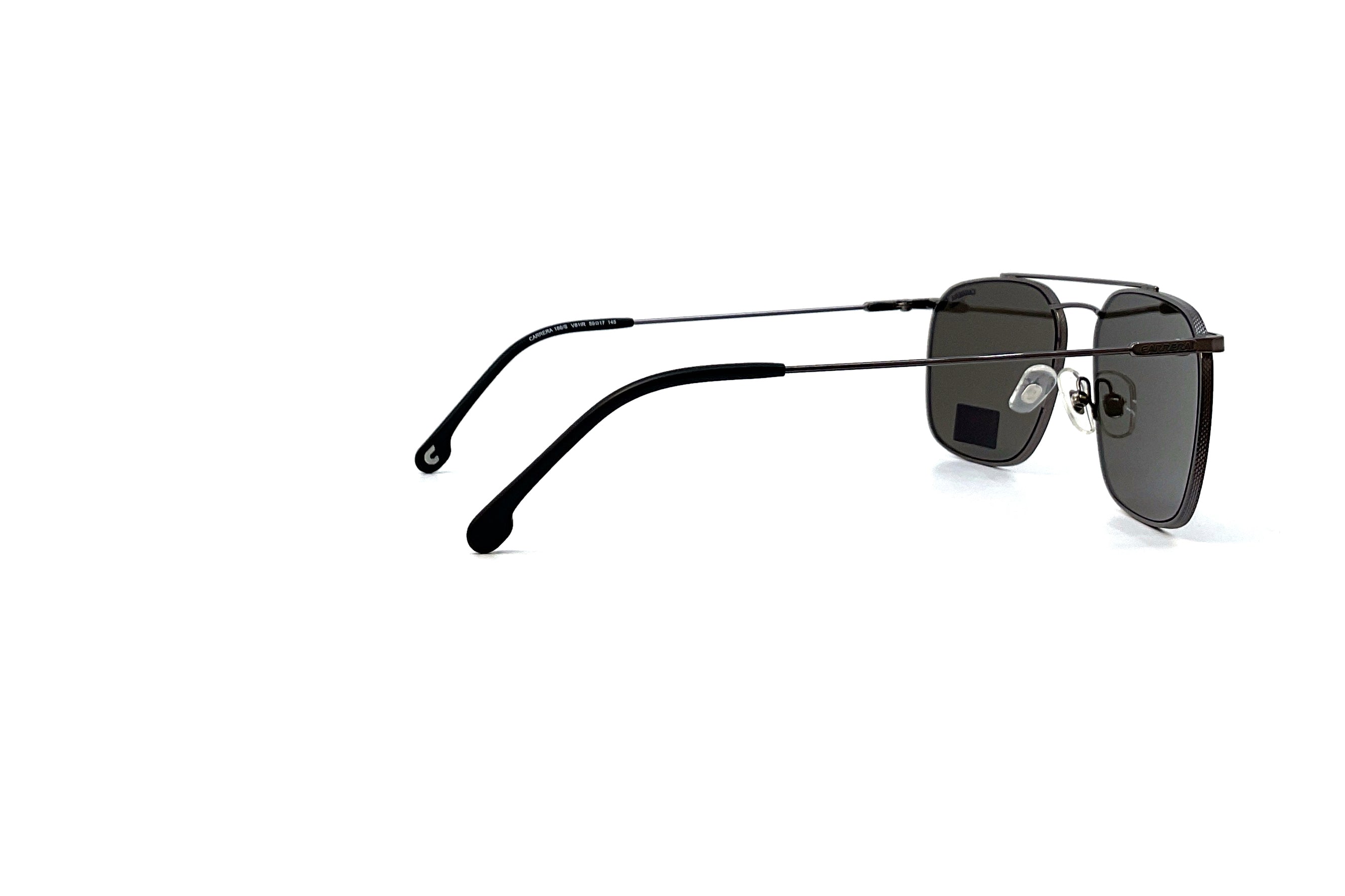Carrera 186/S Sunglasses - Black Aviator Style for Men & Women - Perfect for Driving, Outdoor Sports & Fashion Accessories