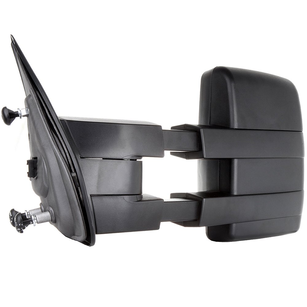 CCiyu Power-Adjusted Heated Towing Mirror with Turn Signal Light - Left Side (LH) Black - Compatible with 2007-2014 Ford F-150 Pickup Truck - Perfect for Towing, Camping & Off-Road Adventures