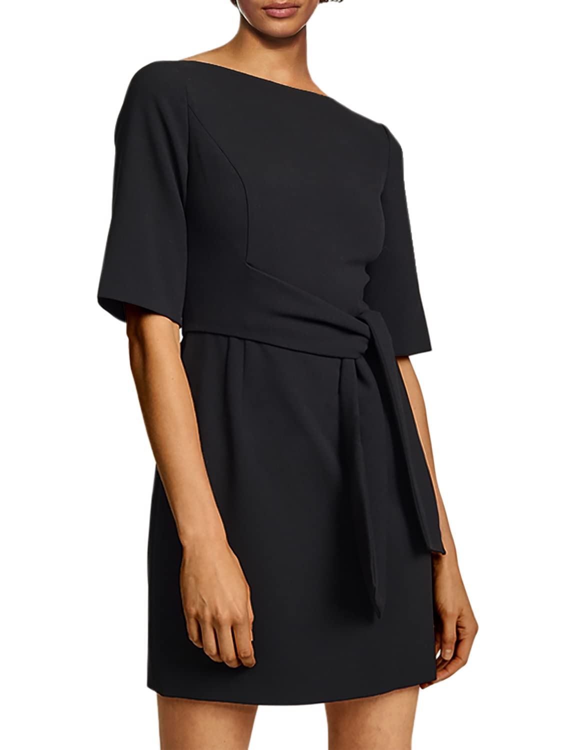 Alice + Olivia Women's Virgil Boat Neck Wrap Dress - Elegant Flowy Midi Dress for Parties, Weddings & Special Occasions