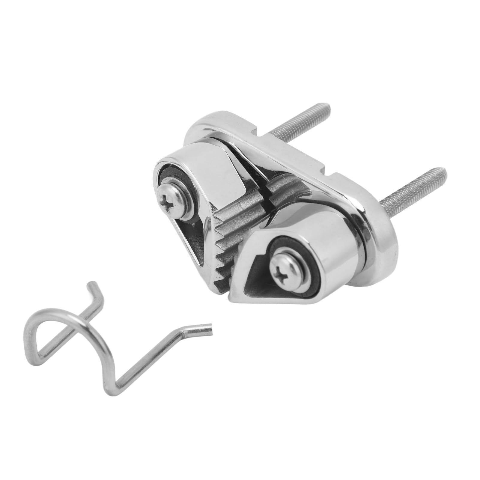 Stainless Steel Marine Cam Cleat - Heavy Duty Fairlead Leading Ring & Anchor Rope Cleats for 3-12mm Ropes - Durable Sailing Cleat for Boat Deck Rope Management - Perfect for Sailboats, Yachts & Marine Applications