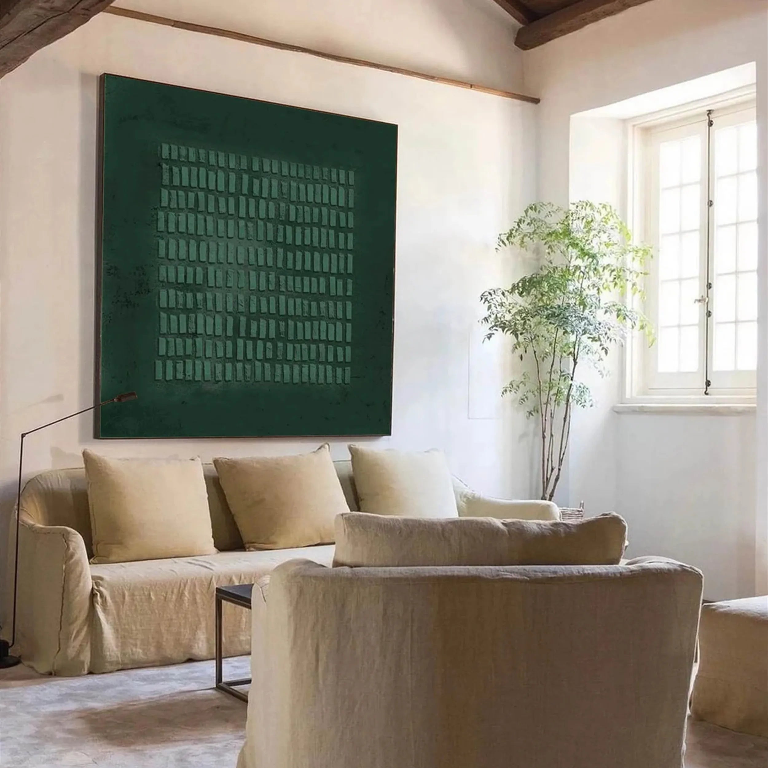 Blue & Green Abstract Wall Art Print #BG066 - Modern Home Decor for Living Room, Bedroom & Office