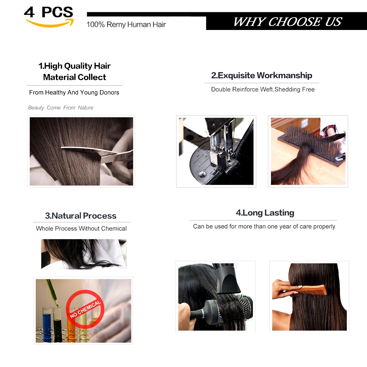 Clip in Hair Extensions 16