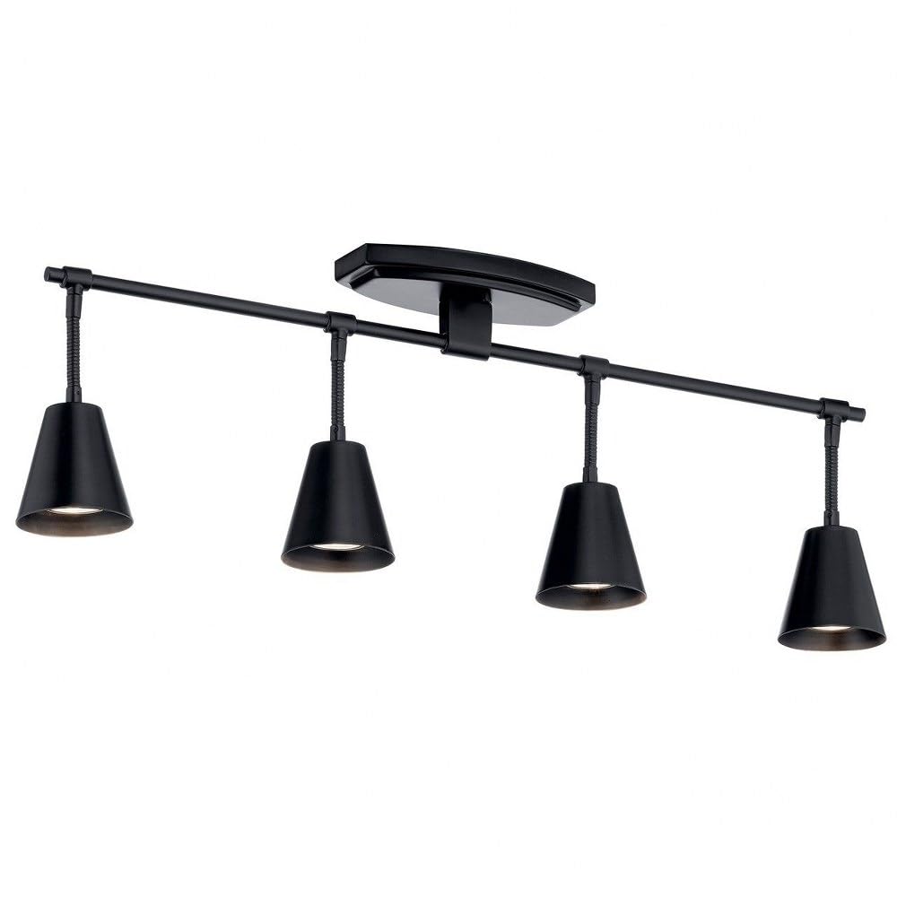 Vintage Brushed Brass Track Light – 120V, 9.5