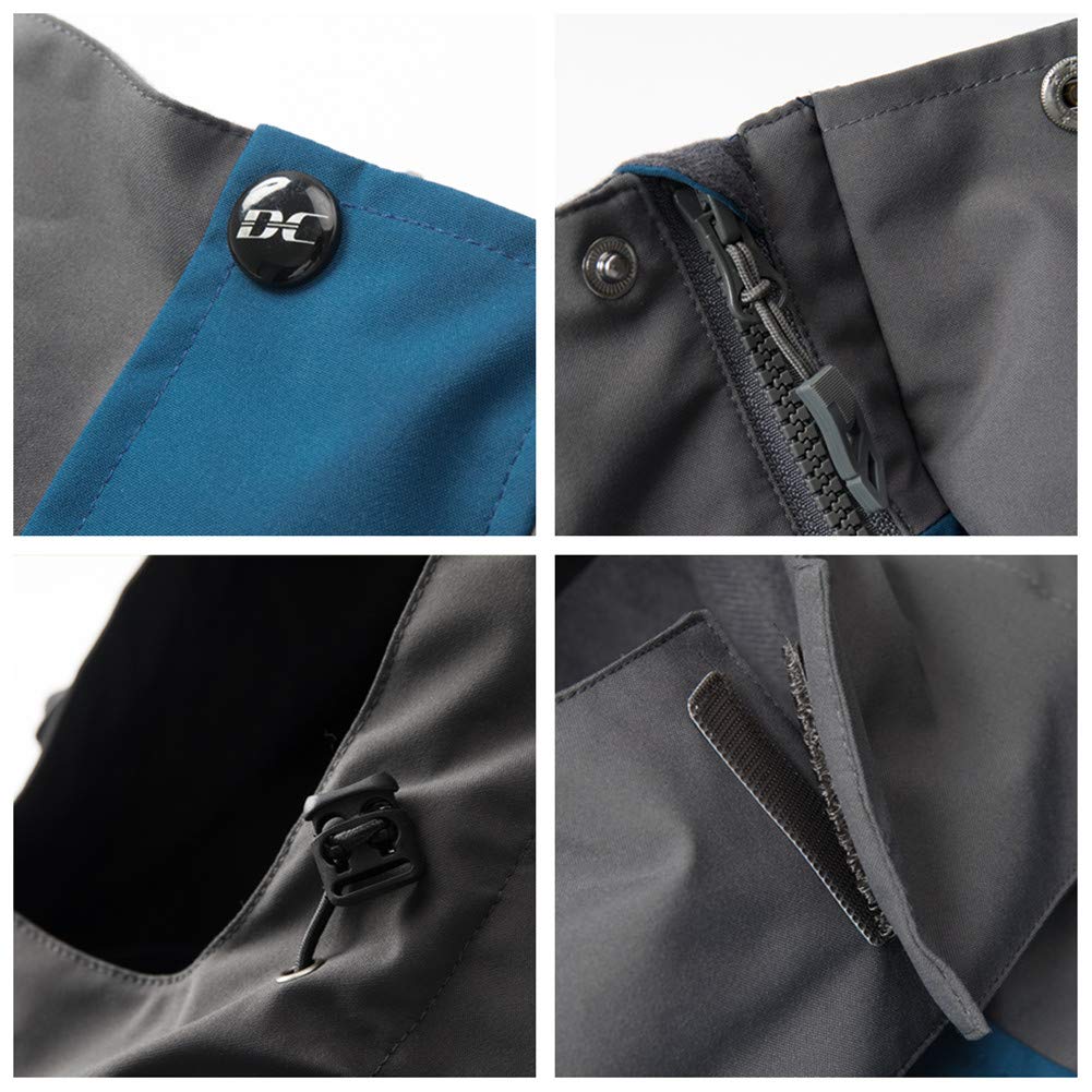 Men's Lightweight Waterproof Hooded Rain Jacket - Diamond Candy Outdoor Sportswear for Hiking, Running & Casual Wear