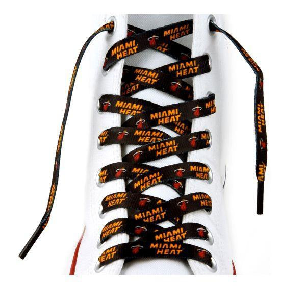 Premium NBA Miami Heat Shoelaces - 1 Pair Pack - Durable Basketball Laces for Sneakers & Athletic Shoes - Perfect for Game Day & Fan Gear
