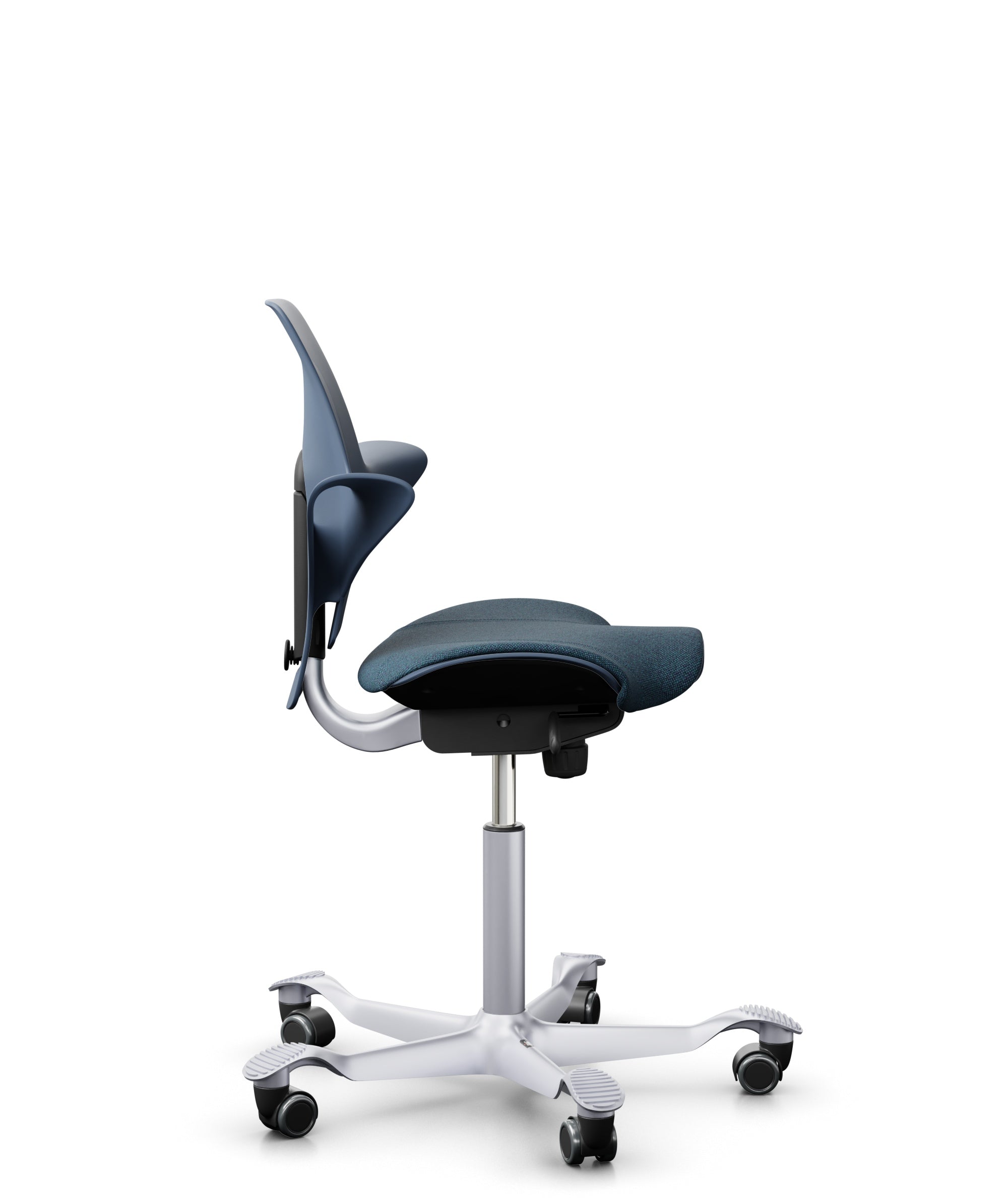 HÅG Capisco Puls 8020 Ergonomic Office Chair - Blueberry Color | Adjustable Height & Seat | Modern Design for Home & Workspaces | Perfect for Standing Desks & Creative Professionals