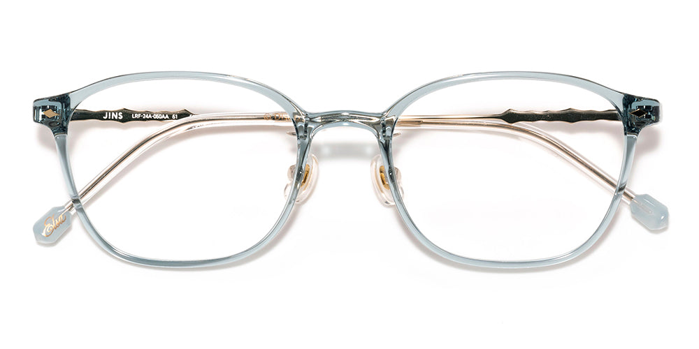 JINS x Disney Frozen Elsa 050 51 Eyeglasses - Blue Light Blocking & UV Protection for Kids - Perfect for School, Reading, and Screen Time