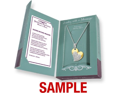 Thankful for You Sterling Silver Pendant Necklace with Cubic Zirconia - Perfect Gift for Mother's Day, Anniversary & Special Occasions