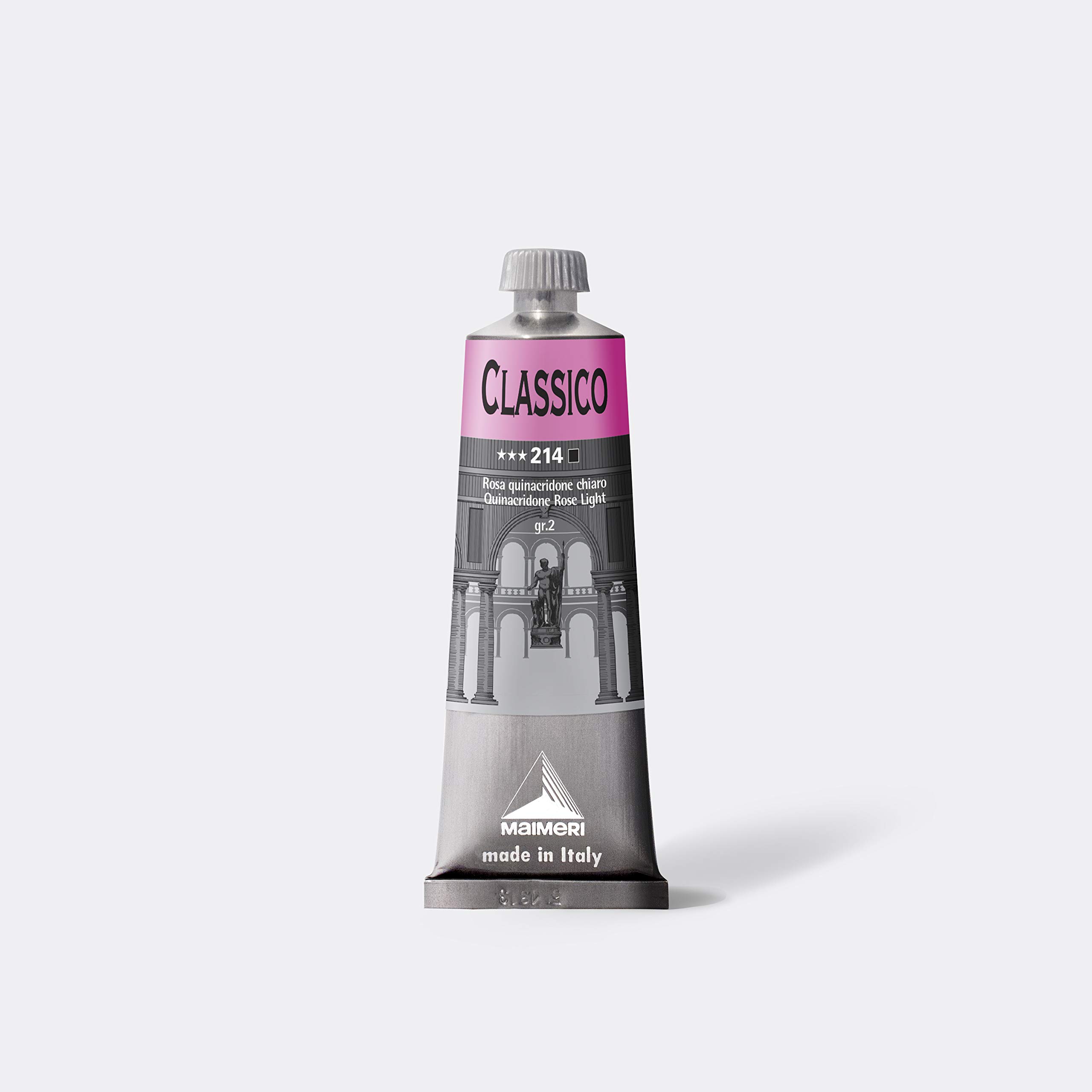 Maimeri Classico Oil Paint - Quinacridone Rose Light (60ml) - Professional Artist Oil Colors for Canvas Painting & Fine Art