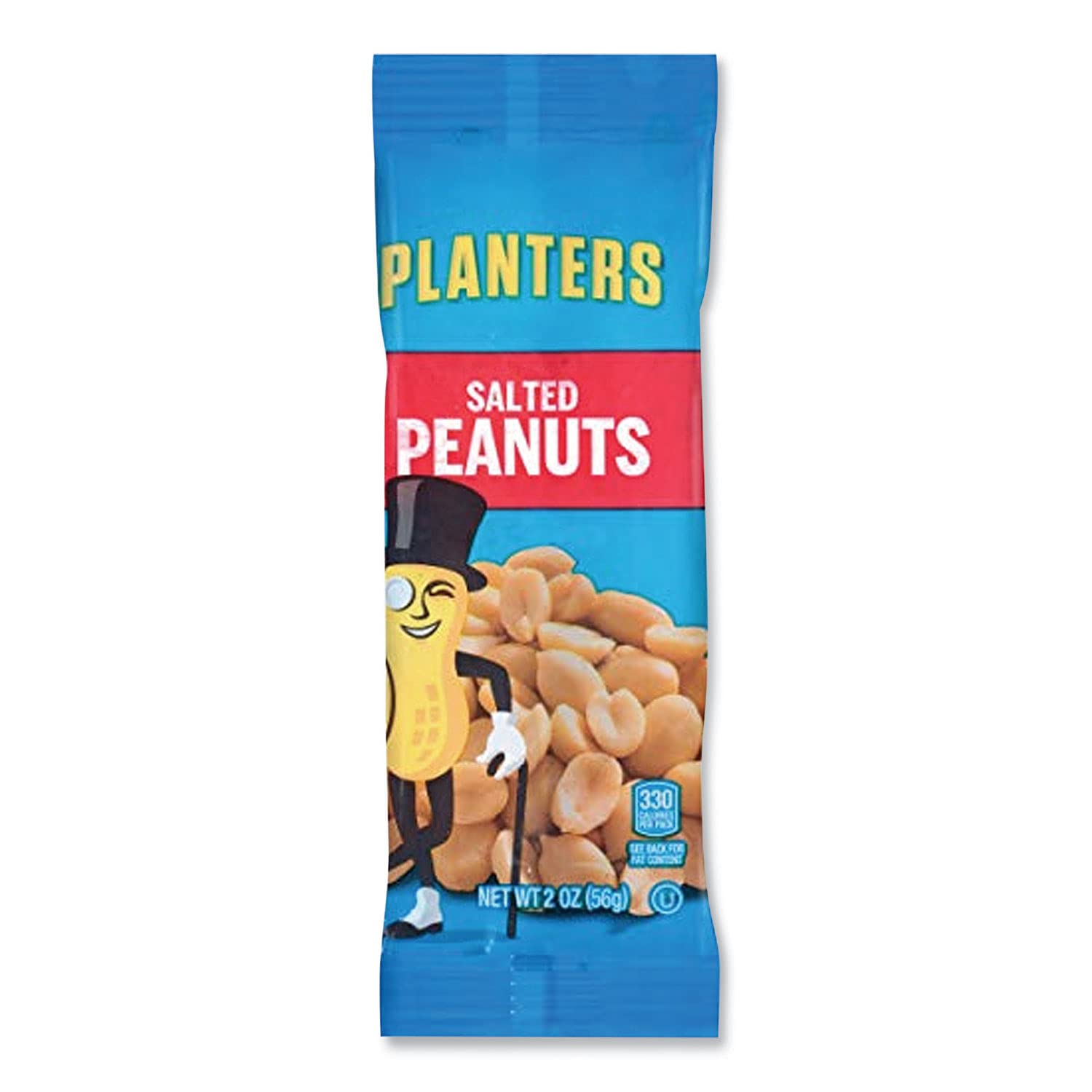 Planters Salted Peanuts - 2 Oz Bags (144 Count Bulk Case) - Perfect for Snacking, Office Break Rooms, Parties, and Vending Machines