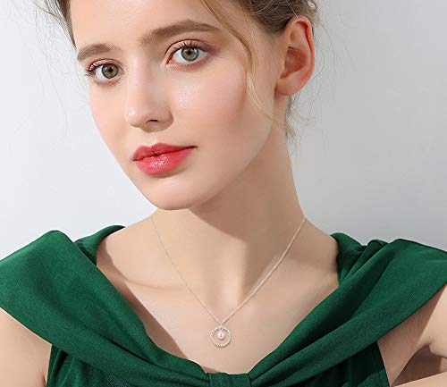 Burning Love Sterling Silver Circle Necklace for Niece - Thoughtful Gift from Aunt for Birthday, Graduation & Christmas | Perfect for Special Occasions & Everyday Wear