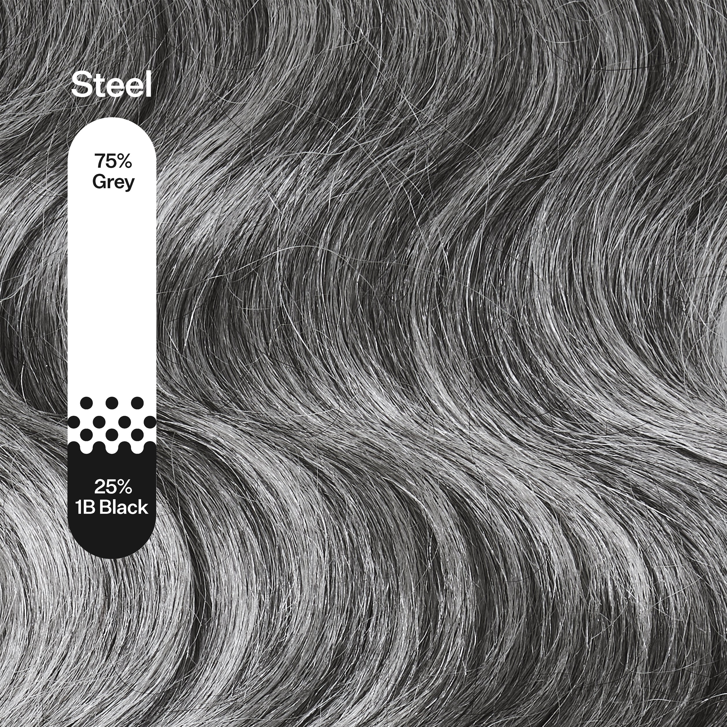 GreyScale Body Wave Clip-In Hair Extensions for Women - Natural Looking Human Hair Weft for Volume & Length - Perfect for Parties, Weddings & Daily Styling
