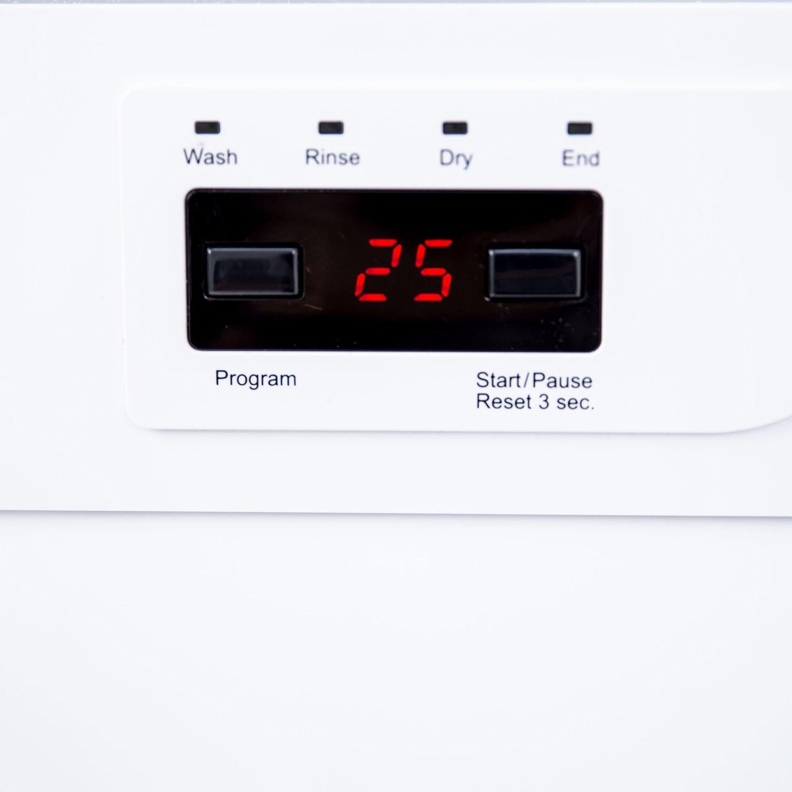 Avanti DWF24V0W 24 Inch Built-In Dishwasher - Energy Efficient, Quiet Operation for Small Kitchens & Apartments - Perfect for Compact Spaces and Daily Dishwashing Needs
