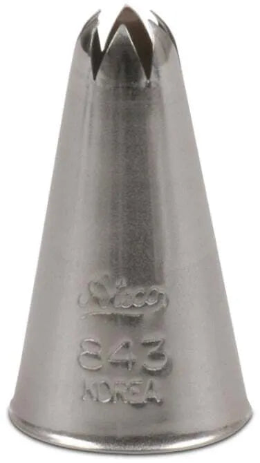 Closed Star Pastry Tip - Professional Stainless Steel Baking Decorating Nozzle for Cakes, Cupcakes & Cookies - Perfect for Birthday, Wedding & Holiday Desserts