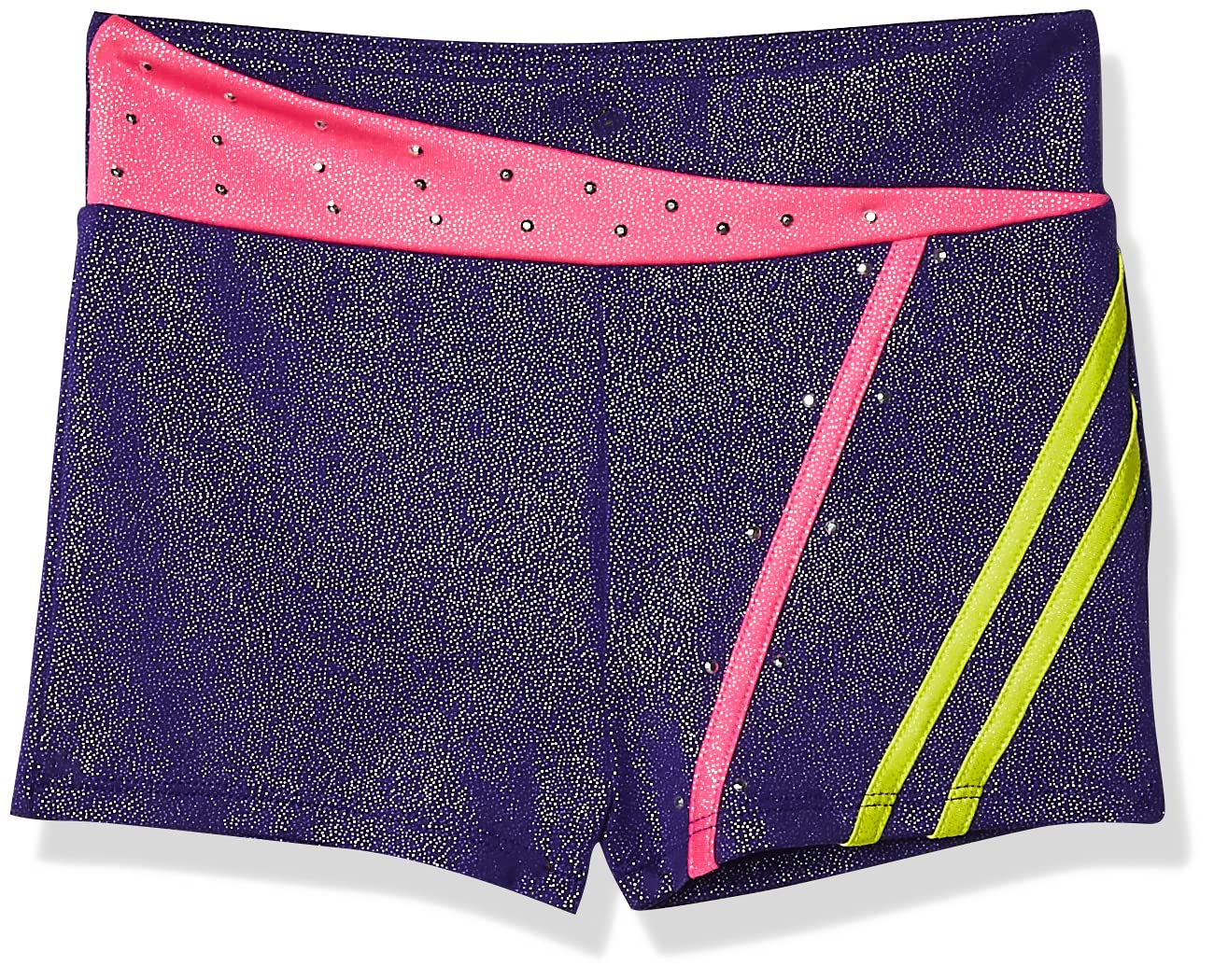 Jacques Moret Girls' Dance & Gymnastics Shorts - Stretchy Athletic Shorts for Ballet, Cheerleading, Yoga & Performance - Comfortable Spandex Shorts for Kids & Teens