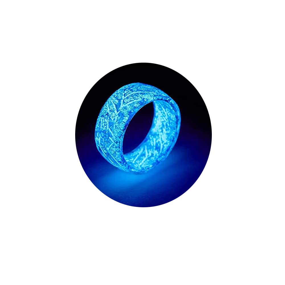 Glow in The Dark Rings for Women & Men - Pink, Green, Blue Venus Orb Trendy Resin Glow Rings - Acrylic Aesthetic Jewelry for Girls & Boys - Perfect for Parties, Raves, Concerts & Night Events
