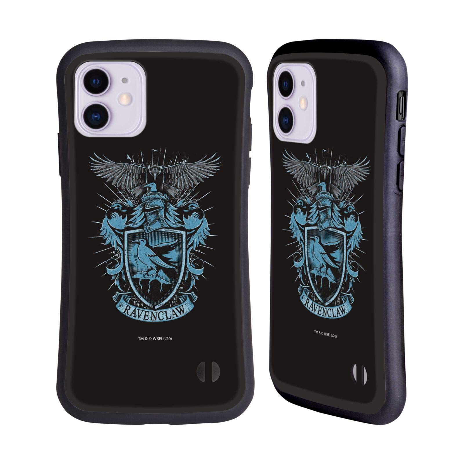 Officially Licensed Harry Potter Ravenclaw Deathly Hallows iPhone 11 Case - Durable Hybrid Protection for Apple iPhone 11 - Perfect for Fans, School, Work & Everyday Use