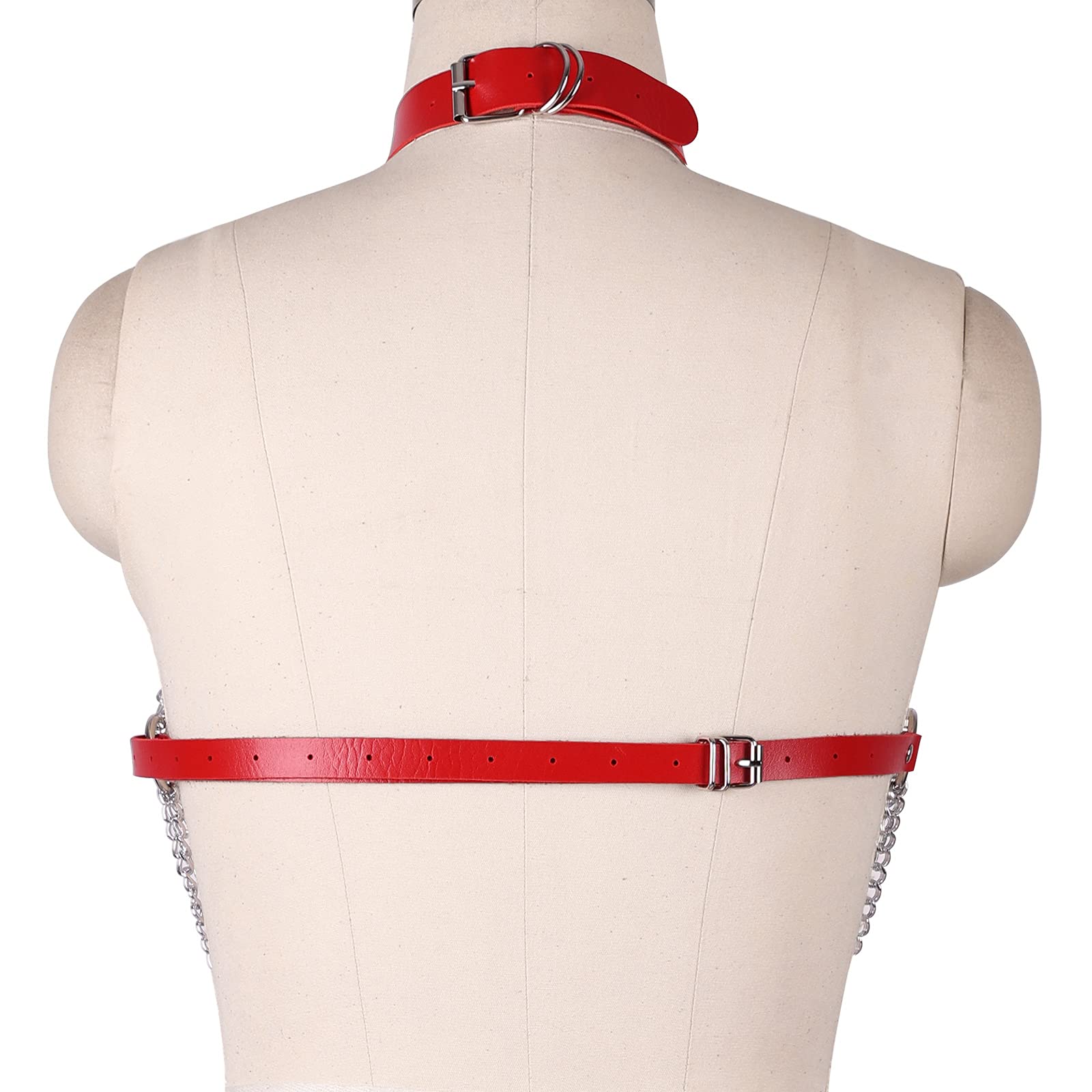 Punk Waist Cage Body Chain - Leather Harness Jewelry for Women & Girls | Gothic Fashion Accessory for Concerts, Raves & Costume Parties