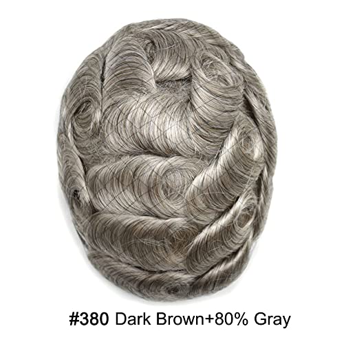 #380 #3 Dark Brown+80% Grey