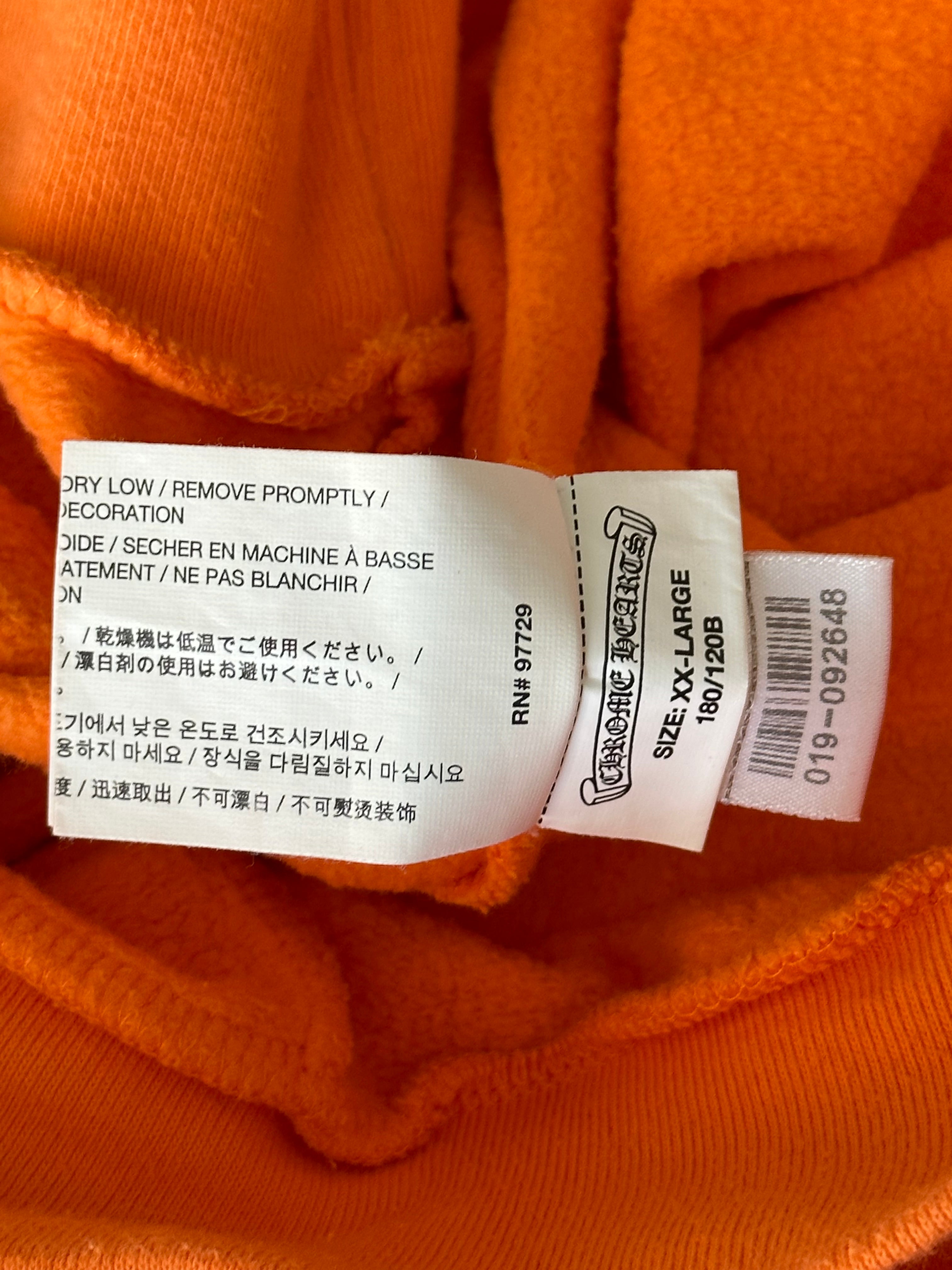 Chrome Hearts Off White Orange & Black Scroll Logo Hoodie - Stylish Streetwear for Men & Women | Perfect for Casual Outfits, Urban Fashion & Everyday Wear