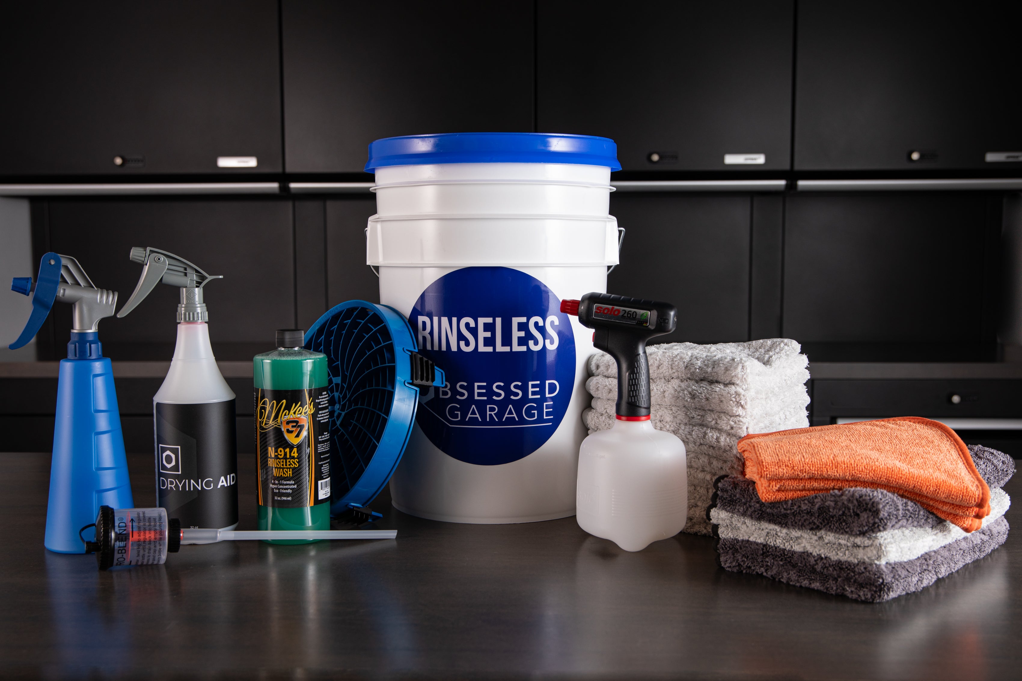 Eco-Friendly Rinseless Car Wash Kit - Waterless Wash & Wax for Cars, SUVs, Trucks - Perfect for Water Conservation & Quick Cleaning at Home, Office or Travel