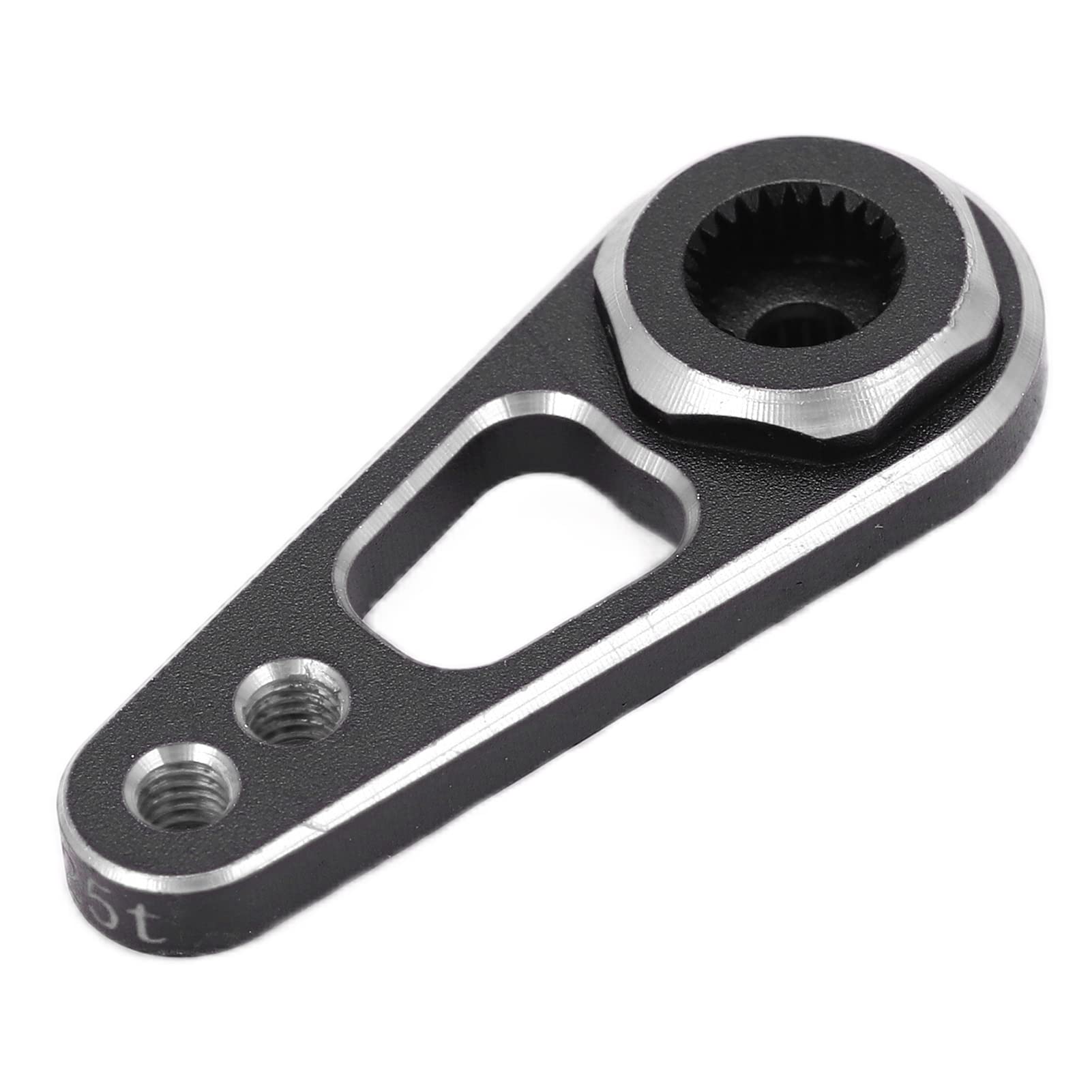 High Strength 25T Steering Arm for 1/10 RC Car - Durable Aluminum Servo Saver, Easy Installation, No Deformation (Silver) | Perfect for Off-Road Bashing, Crawling & RC Racing Upgrades
