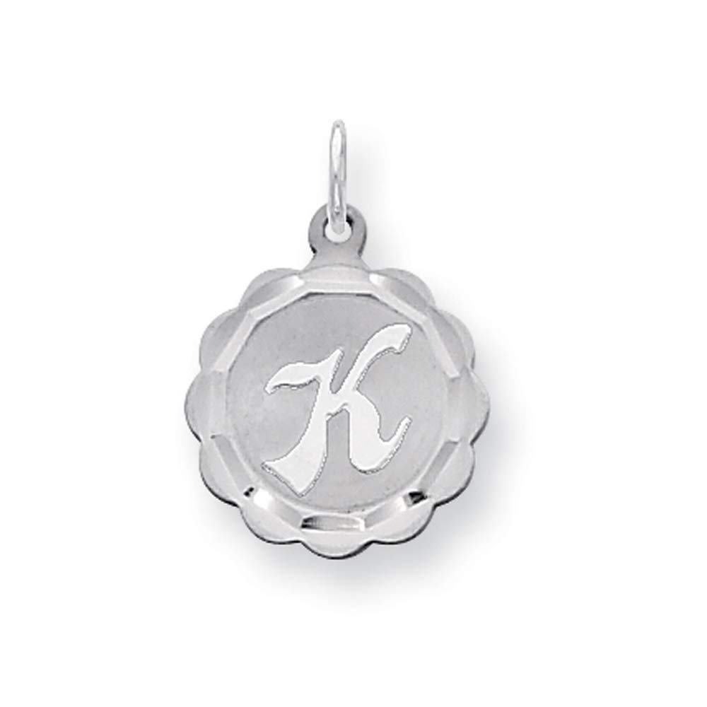 Sterling Silver Initial Pendant - Sarah Collection for Jewelry Gifts