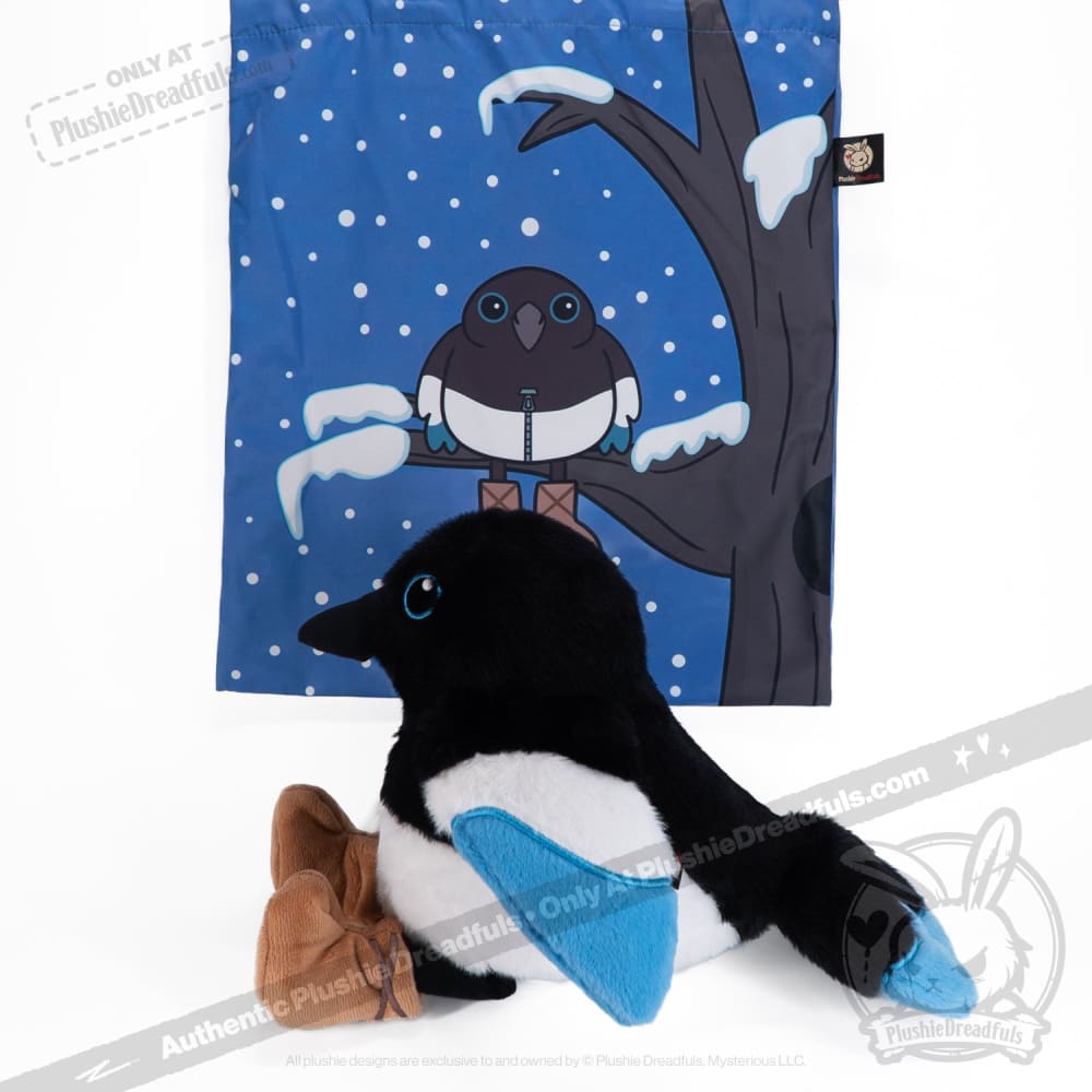Plushie Dreadfuls Rocky Mountain Magpie Stuffed Animal - Soft Cute Plush Toy for Kids, Collectors & Home Decor | Perfect Gift for Bird Lovers & Nursery Decor